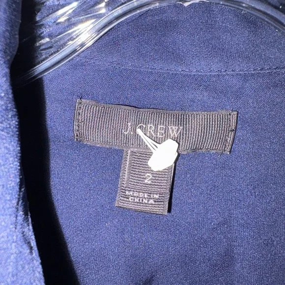 J. Crew Deep Blue Shirt - Picture 3 of 4